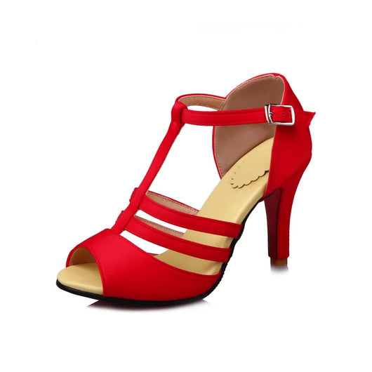 Sandalias Romanas Talla Grande con Tacón Alto y Cortes Laterales - Image 25