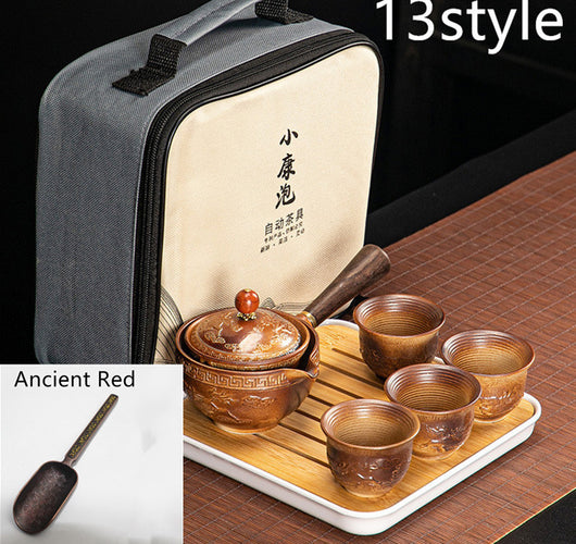 Juego de Té Xiaoyao con Tetera Giratoria 360° - Image 19
