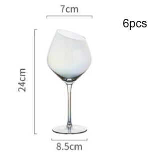Copa de Vino Cristal Premium con Boca Oblicua - Juego de Copas para Vino Tinto y Champagne - Image 11