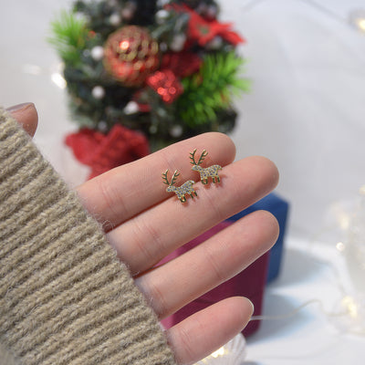 Moño Navideño Largo con Reno y Estrella de Cinco Puntas - Image 4