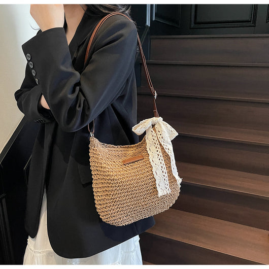 Bolsa Mensajera Tejida Calada para Mujer - Multiusos - Image 16