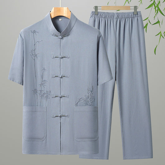 Conjunto de Descanso en Algodón para Abuelos - Cómodo y Elegante - Image 7