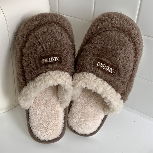 Pantuflas Cálidas de Casa Estilo Coreano Antideslizantes para Mujer