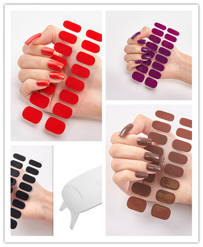 Calcomanías de Uñas Adhesivas Impermeables con Letras y Colores - Image 61