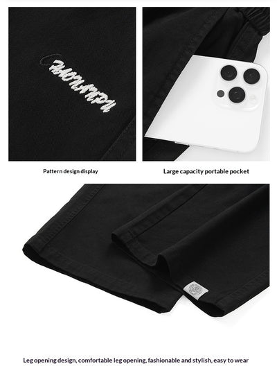 Pantalones Rectos Holgados para Hombre - Corte Ancho y Versátil - Image 10