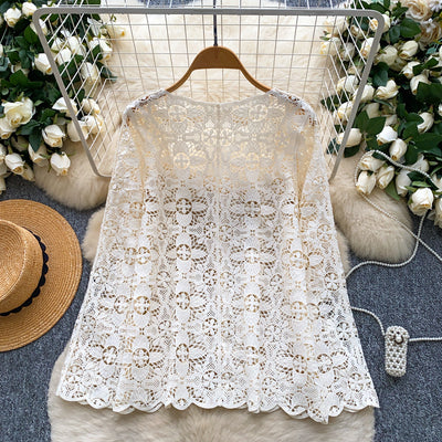 Blusa de Encaje Calado para Mujer - Image 21