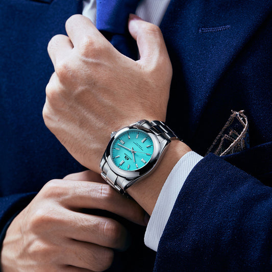 Reloj Automático de Acero con Esfera Luminosa