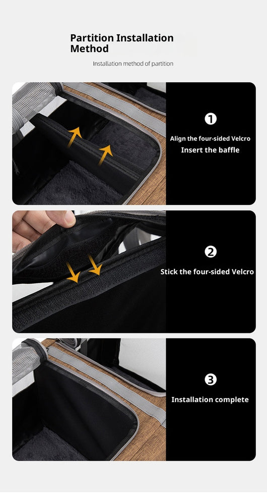 Bolsa de Transporte Plegable para Mascotas con Ruedas y Correa - Image 28