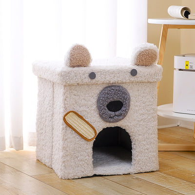 Casa Cama Felina Plegable 4 Estaciones con Diseño Moderno - Image 8
