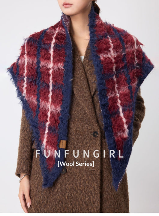 Rebozo de Algodón a Cuadros - Chal Cálido para Mujer - Image 23
