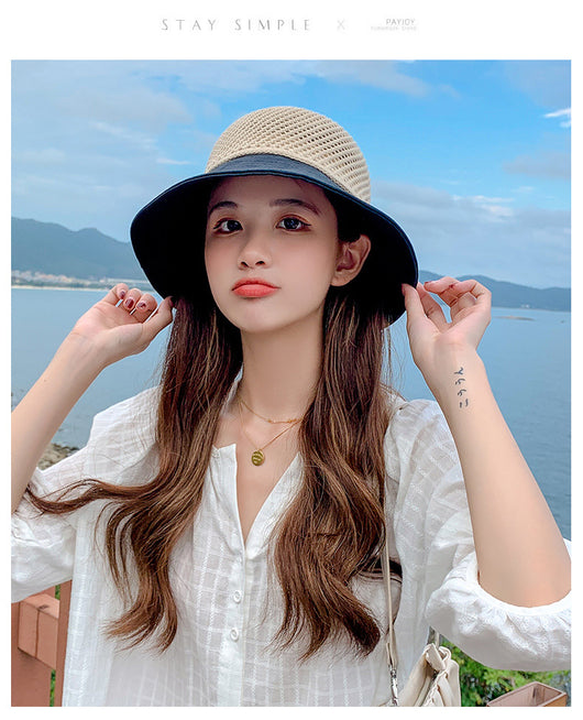 Gorro de Sol para Mujer con Malla Transpirable y Moño - Image 12