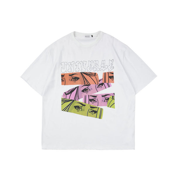 Playera Harajuku Hip Hop Urbana Manga Corta para Hombre