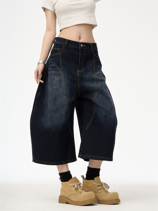 Jeans Retro Americano Primavera con Bordado en Espalda