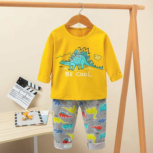 Pijama Infantil Estampado con Diseños Divertidos - Conjunto Cómodo para Casa - Image 7