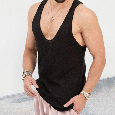 Chaleco Deportivo de Algodón para Hombre - Estilo Musculoso Europeo y Americano - Image 3