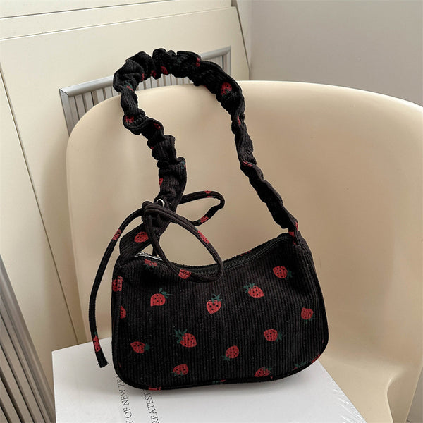 Bolsa Cuadrada de Pana Versátil para Commuter