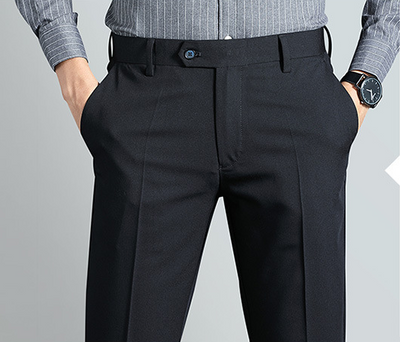 Pantalones Slim Rectos con Estiramiento Cuádruple - Image 30