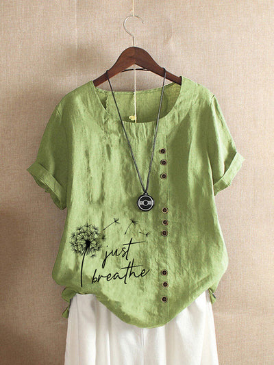 Camiseta Vintage Estampada Cuello Redondo para Verano - Image 17