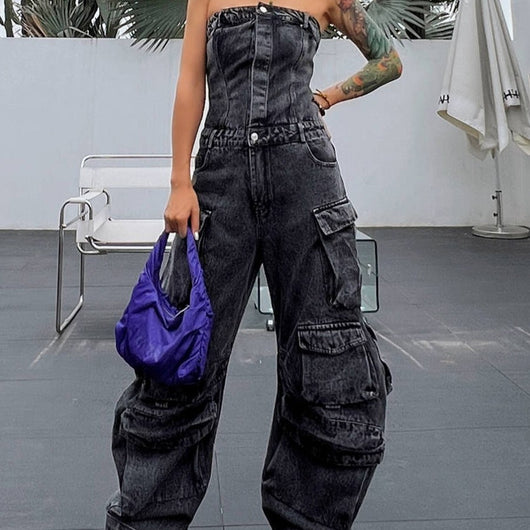 Pantalones Ajustados con Cintura Fruncida - Silueta Hot Girl
