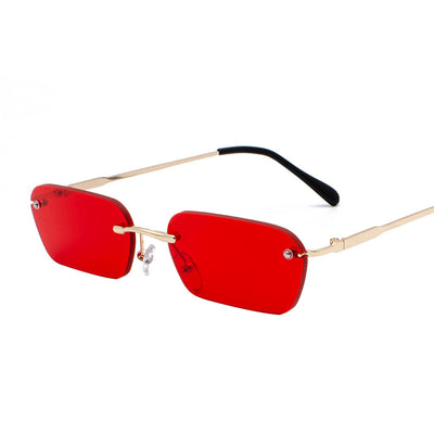 Gafas Cuadradas sin Marco Estilo Hong Kong para Hombre - Image 14