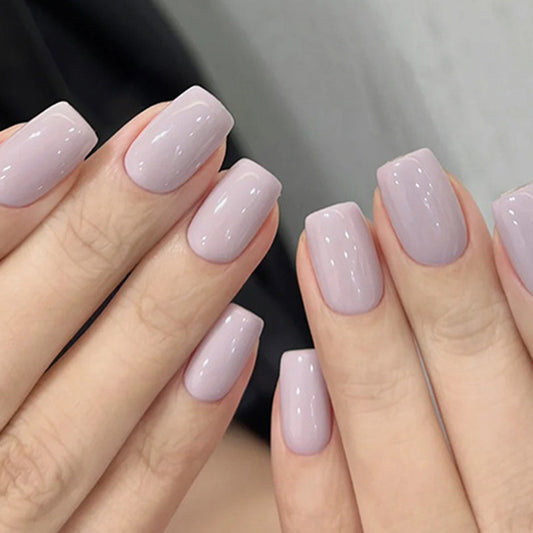 Uñas Postizas Color Puro Diseño Minimalista - Image 2