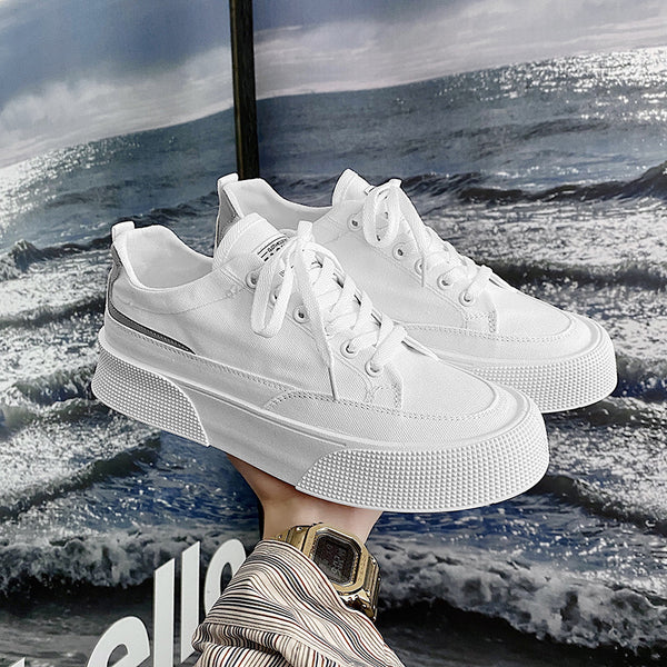 Zapatillas de Lona Transpirables con Plataforma Baja para Hombre - Image 3