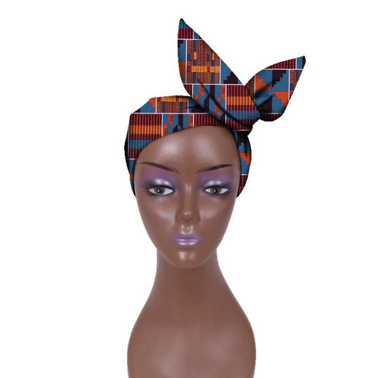 Cinta para la Cabeza Ankara Ajustable - Tela Batik Conmemorativa - Image 54