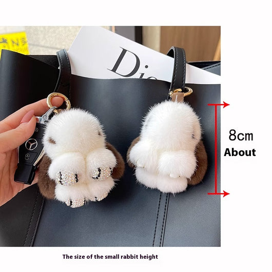 Llavero Colgante Conejo Peluche Mink Red Viral - Image 37