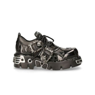 Zapatos Punk de Cuero con Suela Gruesa y Detalles Metálicos - Image 5