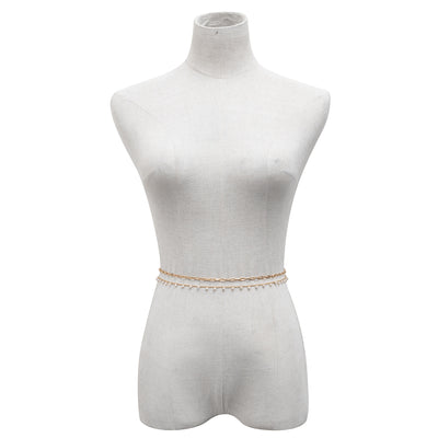 Cadena de Cintura con Dije de Letra Metálica para Mujer - Diseño Elegante Ajustado - Image 10