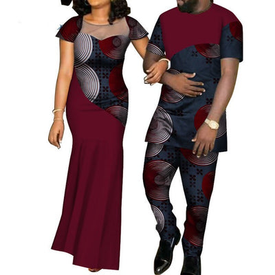 Conjunto de Traje a Juego en Algodón con Estampado Batik - Image 4