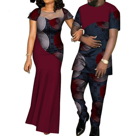 Conjunto de Traje a Juego en Algodón con Estampado Batik - Image 4