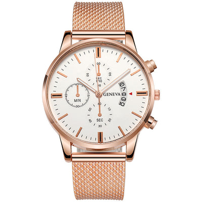 Reloj Hombre Tres Subdiales Seis Agujas Calendario Cuarzo Casual Ejecutivo - Image 17