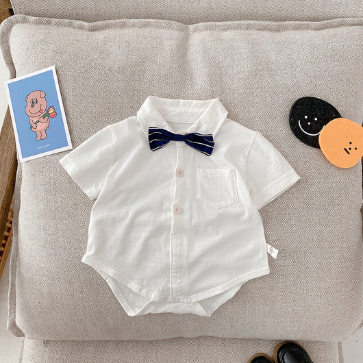 Mameluco Infantil Estilo Vaquero para Niño - Ropa Gentleman - Image 9