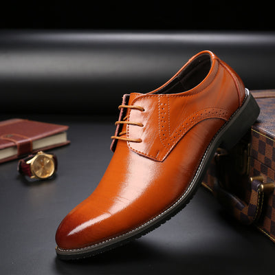 Zapatos Formales de Cuero con Cordones para Hombre Talla Grande - Image 9