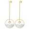 Sea Sunrise Shell Sterling Plateado S925 Women's Earrings Dorado separation
