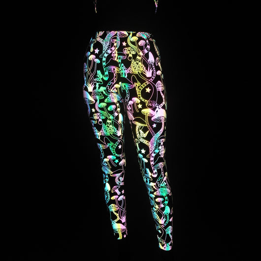 Pantalones Yoga Reflectantes Ajustados para Fitness Mujer - Image 14