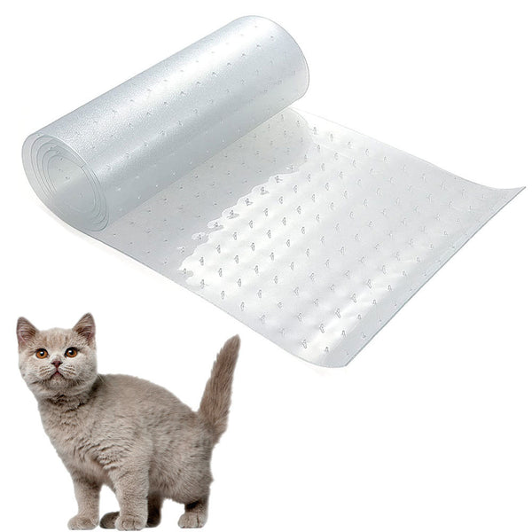 Protector Transparente Antirasguños para Puertas de Gatos y Pisos