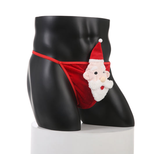 Bóxer Navideño Hombre Cintura Baja Blanco Diseño Barba - Image 15