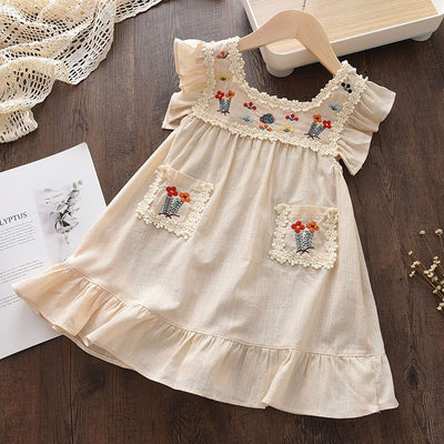 Vestido Niña Manga Volante Estampado Floral Verano - Image 31