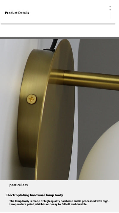 Lámpara de Pared Nórdica en Cobre y Vidrio - Image 7