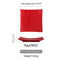 10-Stripe Square Plate Red