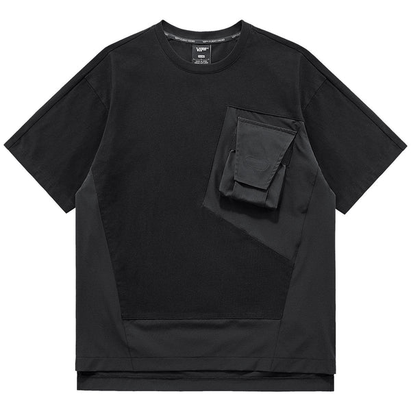 Playera Holgada para Hombre con Diseño Patchwork Moderno - Image 4