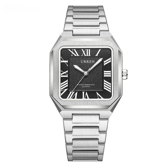 Reloj de Cuarzo Impermeable para Hombre con Números Romanos y Correa de Acero Inoxidable - Image 2