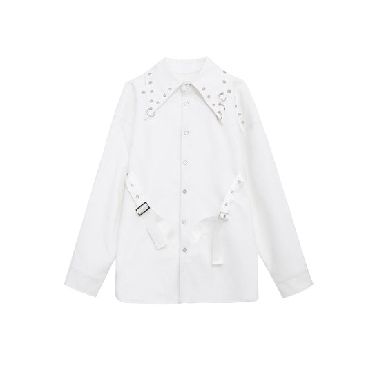 Blazer Blanco con Hombreras Deconstruidas - Image 4