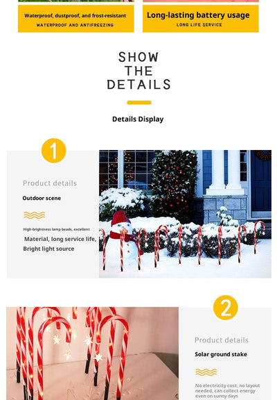 Luces Solares Decorativas LED para Jardín - Diseño Copo de Nieve - Image 22