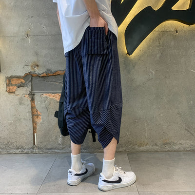 Pantalones de Lino Hombre Talla Grande Pierna Ancha - Image 6