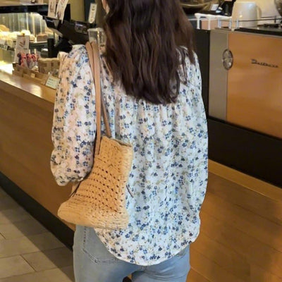 Blusa Floral Estilo Western con Mangas Puff Hada - Image 9