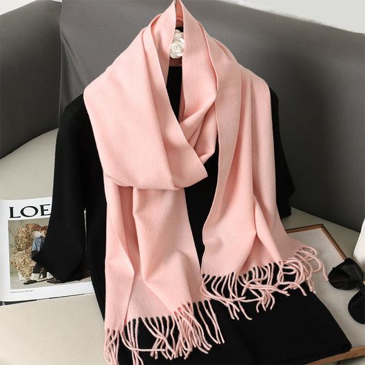 Pashmina Cálida de Color Sólido para Mujer - Chal Suave Estilo Cashmere - Image 11