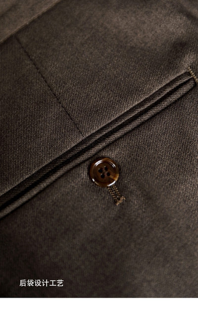 Pantalón de Vestir Cintura Alta Hombre Primavera Verano Corte Recto - Image 19